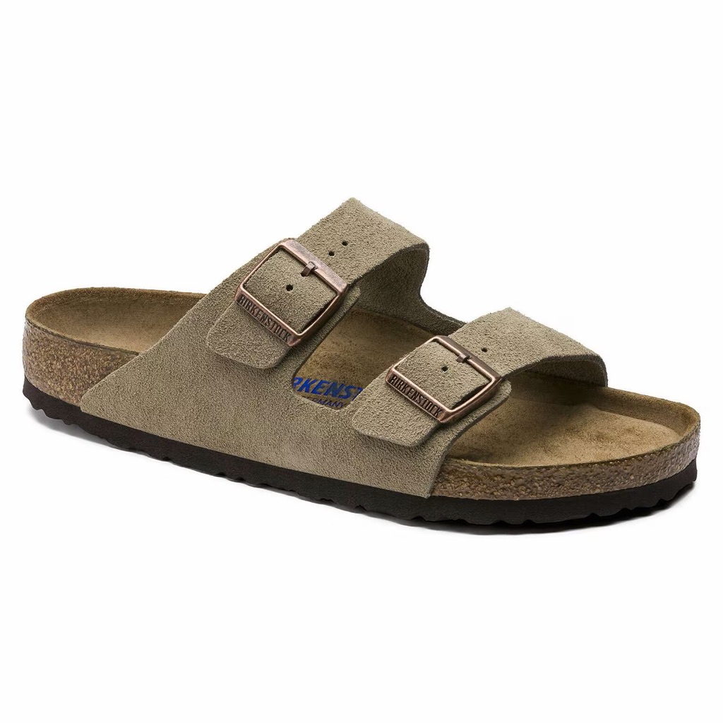 Birkenstock Arizona Soft Footbed - Narrow - Suede Taupe